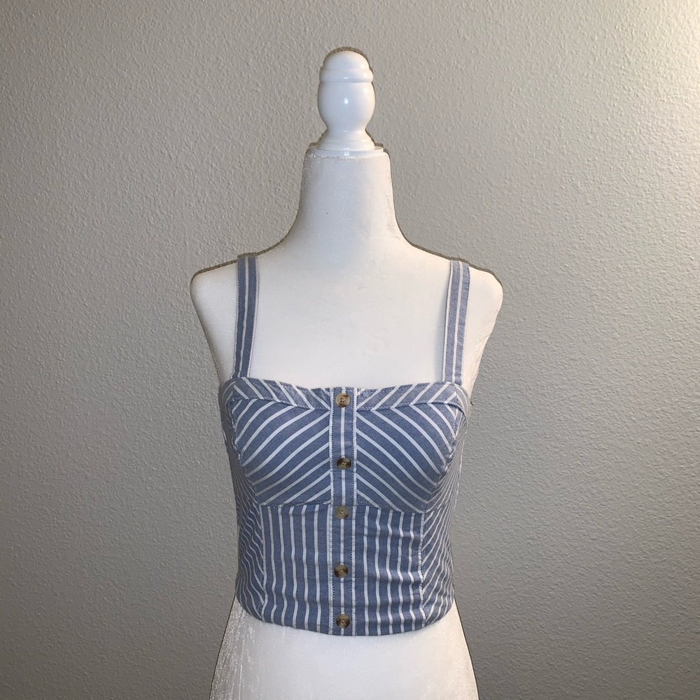 striped crop top